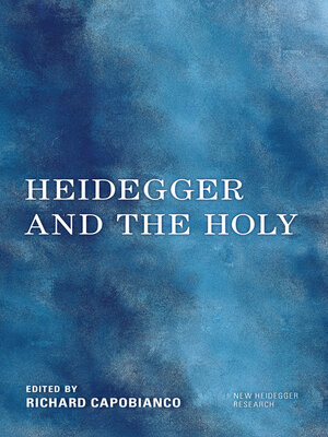 cover image of Heidegger and the Holy